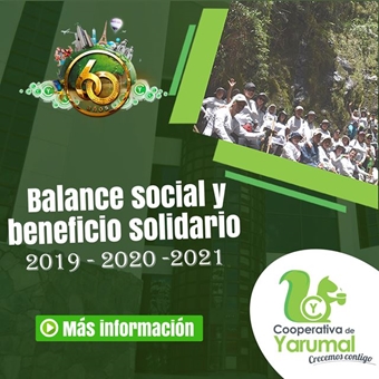 Balance social y beneficio solidario 2019 – 2020 - 2021